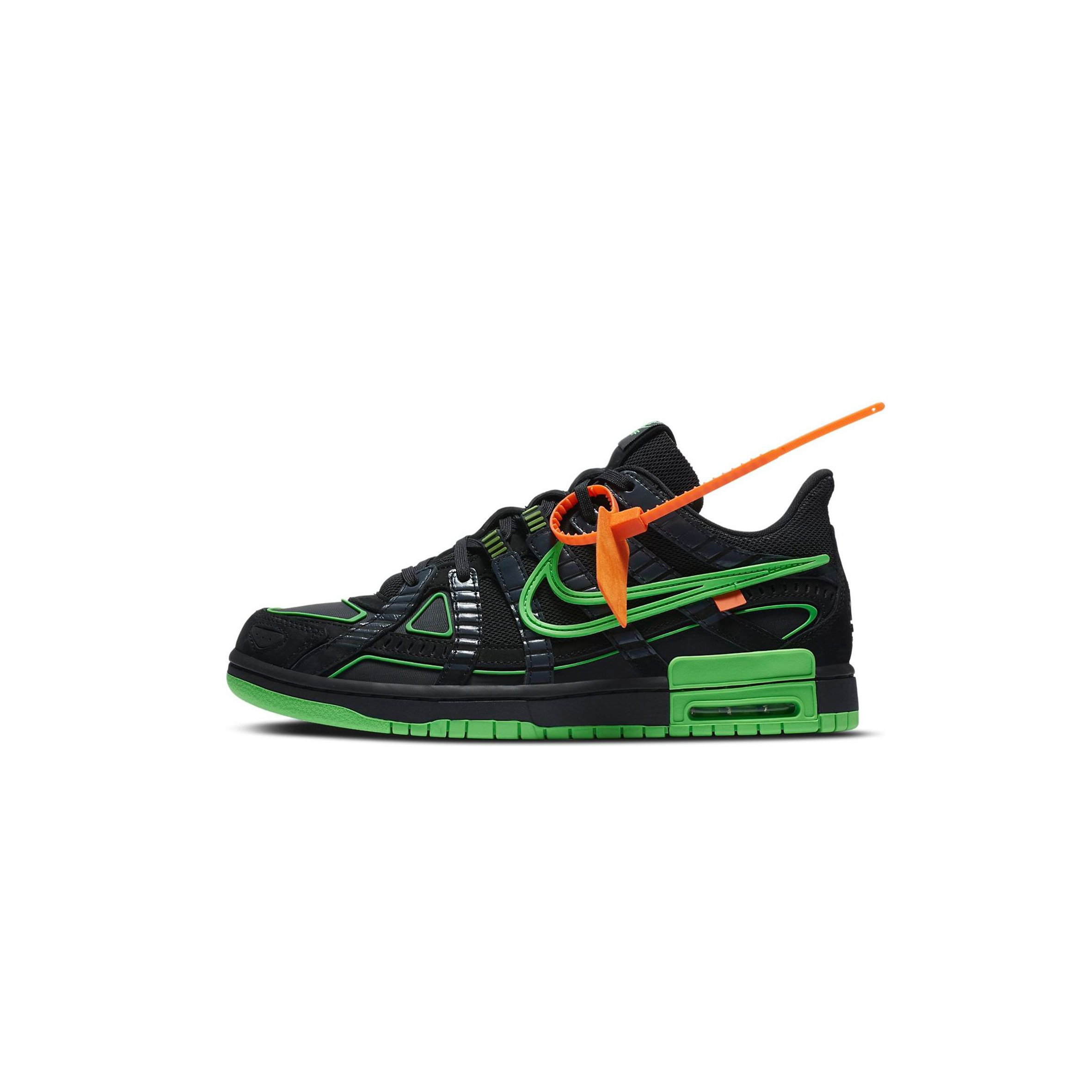 NIKE OFF-WHITE X NIKE AIR RUBBER DUNK “GREEN STRIKE” CU6015-001