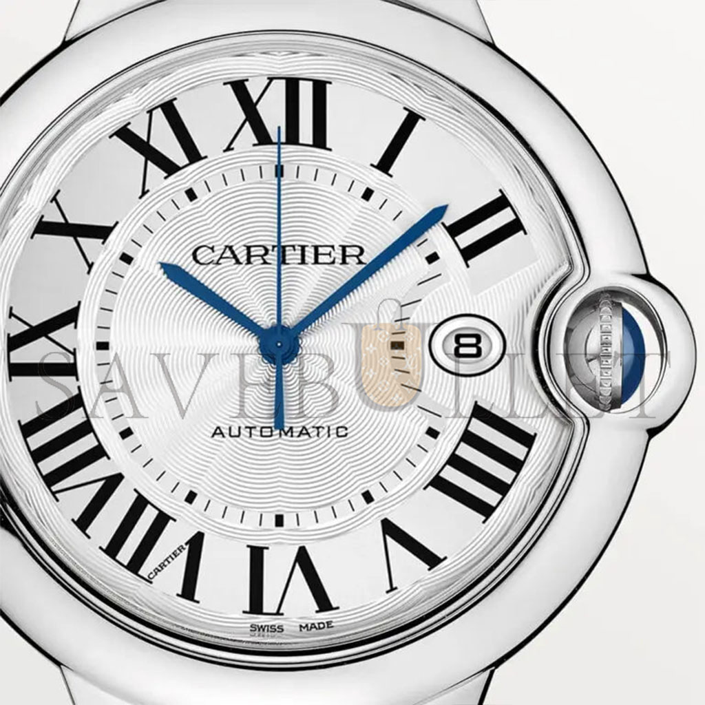 CARTIER BALLON BLEU DE SILVER SILVER STEEL CASSETTE MEN'S WATCH WSBB0049