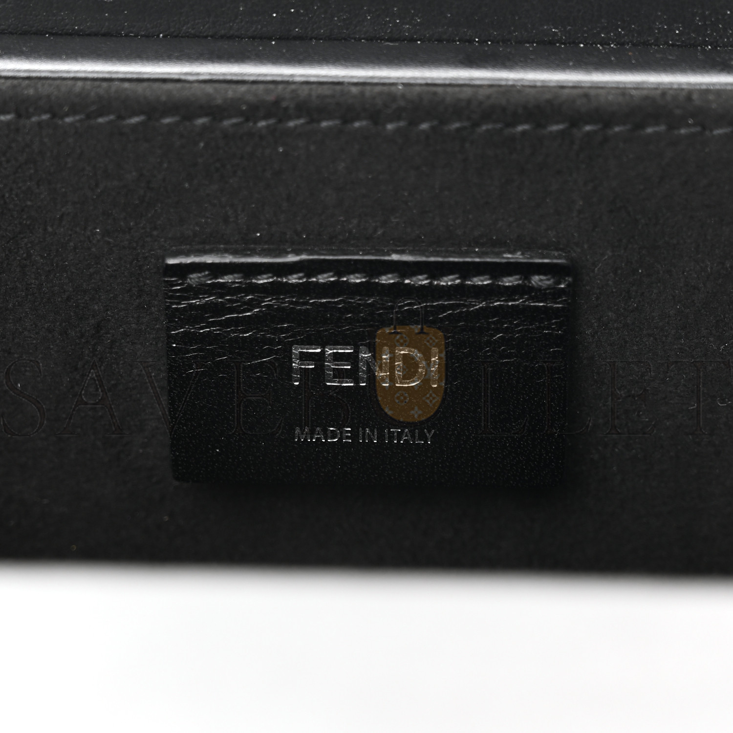 FENDI VITELLO GRACE LIGHT LOGO HORIZONTAL BOX CROSSBODY BAG BLACK (24*11*5cm)