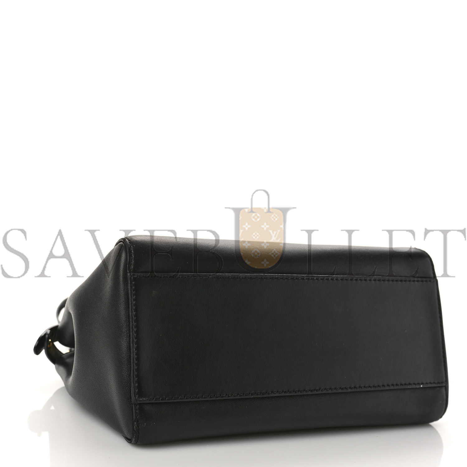 FENDI NAPPA MINI PEEKABOO ICONIC SATCHEL BLACK (23*17*11cm)