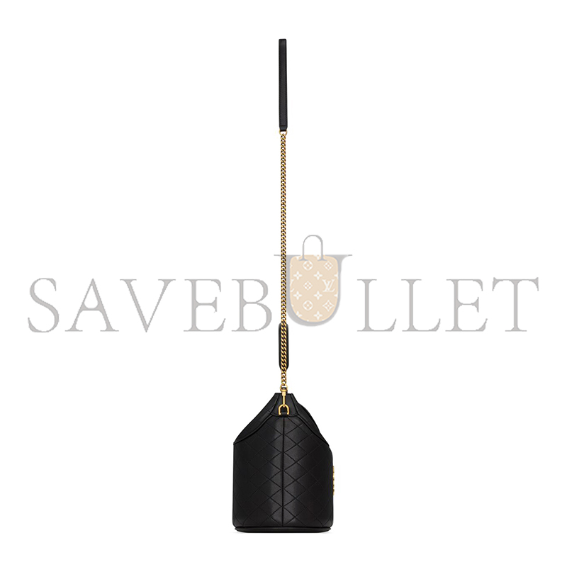 YSL GABY BUCKET BAG IN LAMBSKIN 7639611EL071000 (19*17*15cm)