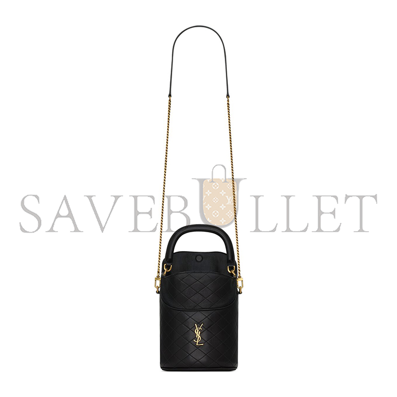 YSL GABY BUCKET BAG IN LAMBSKIN 7639611EL071000 (19*17*15cm)