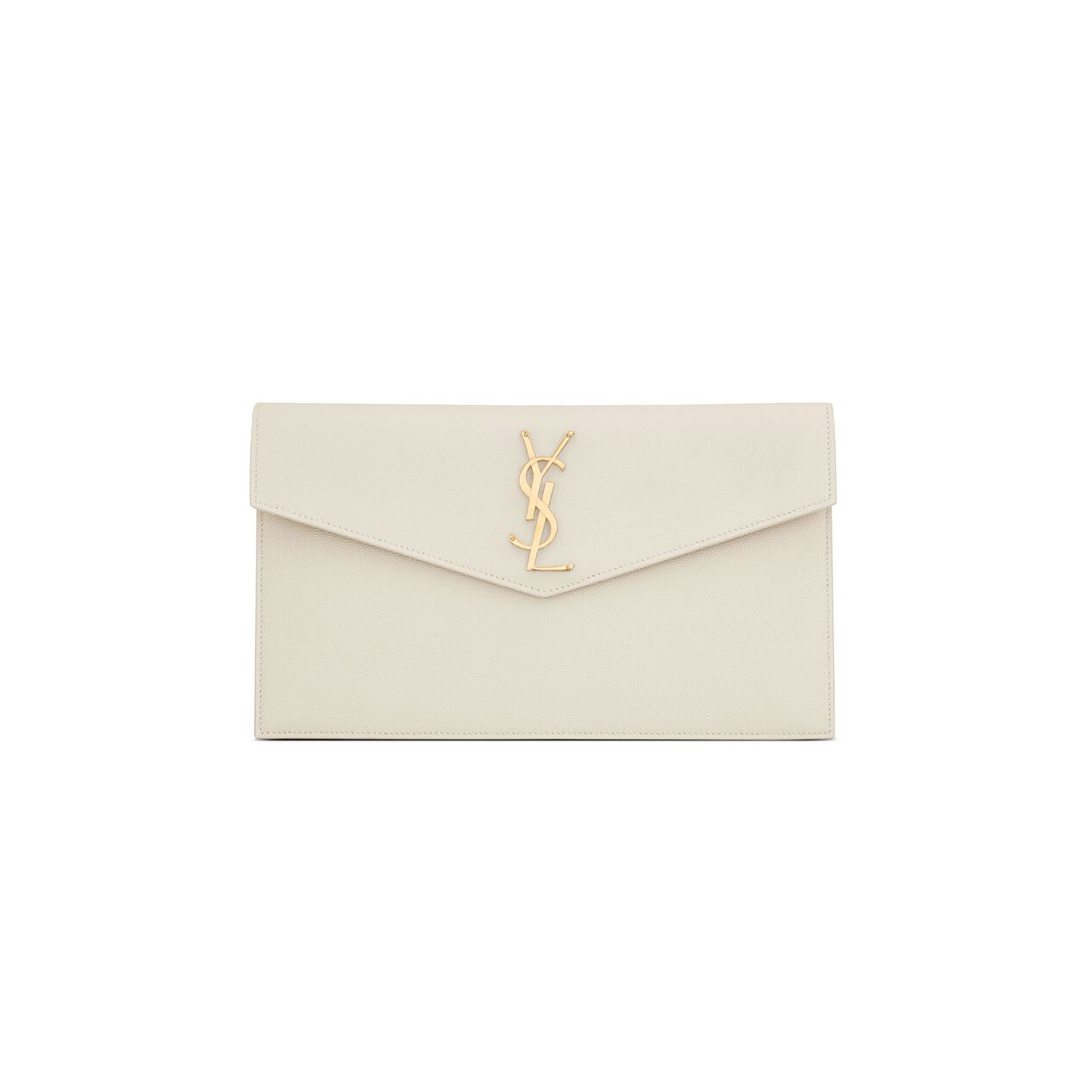 YSL UPTOWN POUCH IN GRAIN DE POUDRE LEATHER 5657391GF0J9207 (27*16*2cm)