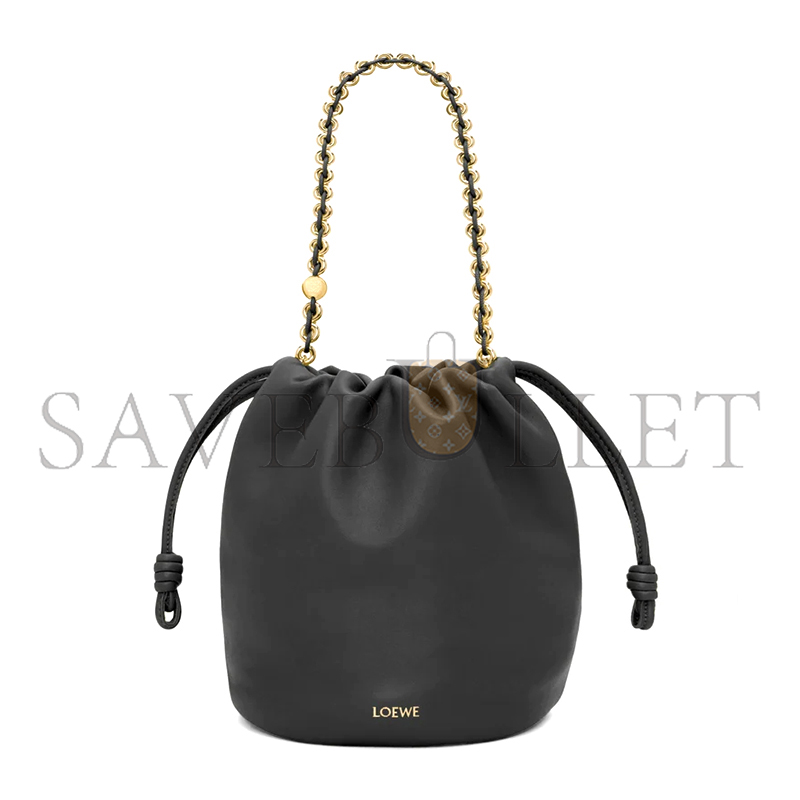 LOEWE FLAMENCO PURSE BUCKET IN MELLOW NAPPA LAMBSKIN A411FPBX02-1100 (32*24*17cm)