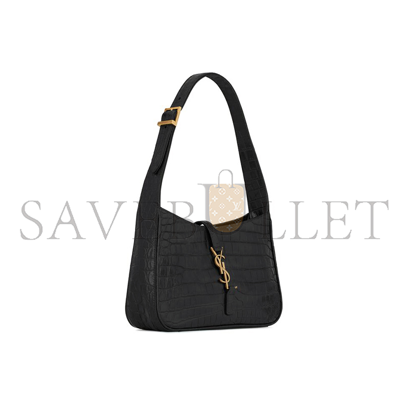YSL LE 5 À 7 IN CROCODILE-EMBOSSED SHINY LEATHER 657228DZESW1062 (23*16*6.5cm)