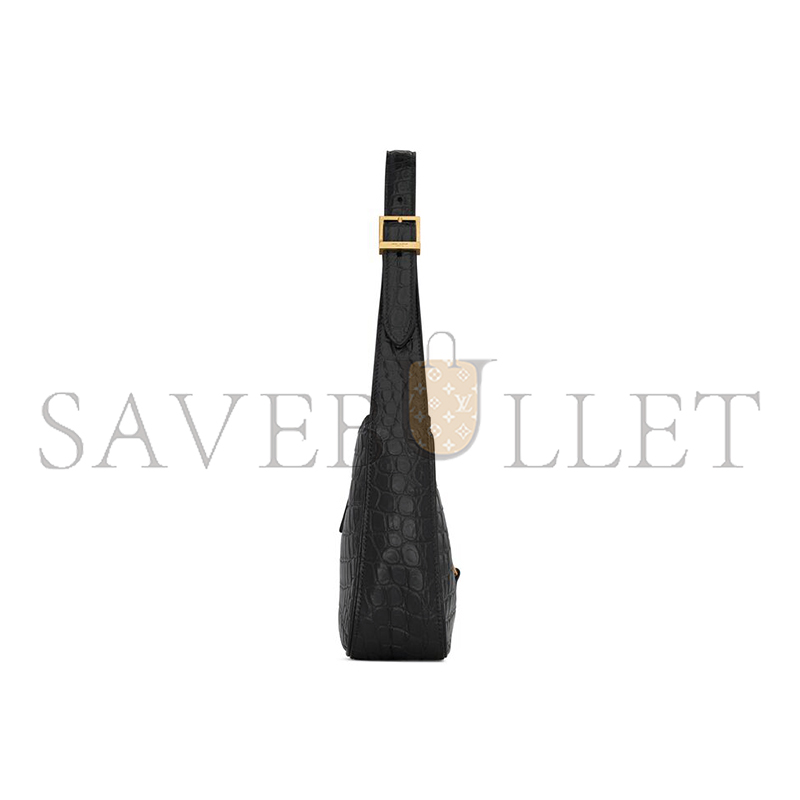 YSL LE 5 À 7 IN CROCODILE-EMBOSSED SHINY LEATHER 657228DZESW1062 (23*16*6.5cm)