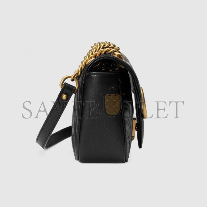 GUCCI GG MARMONT MATELASSÉ LEATHER SUPER MINI BAG 446744 (23*14*6cm)