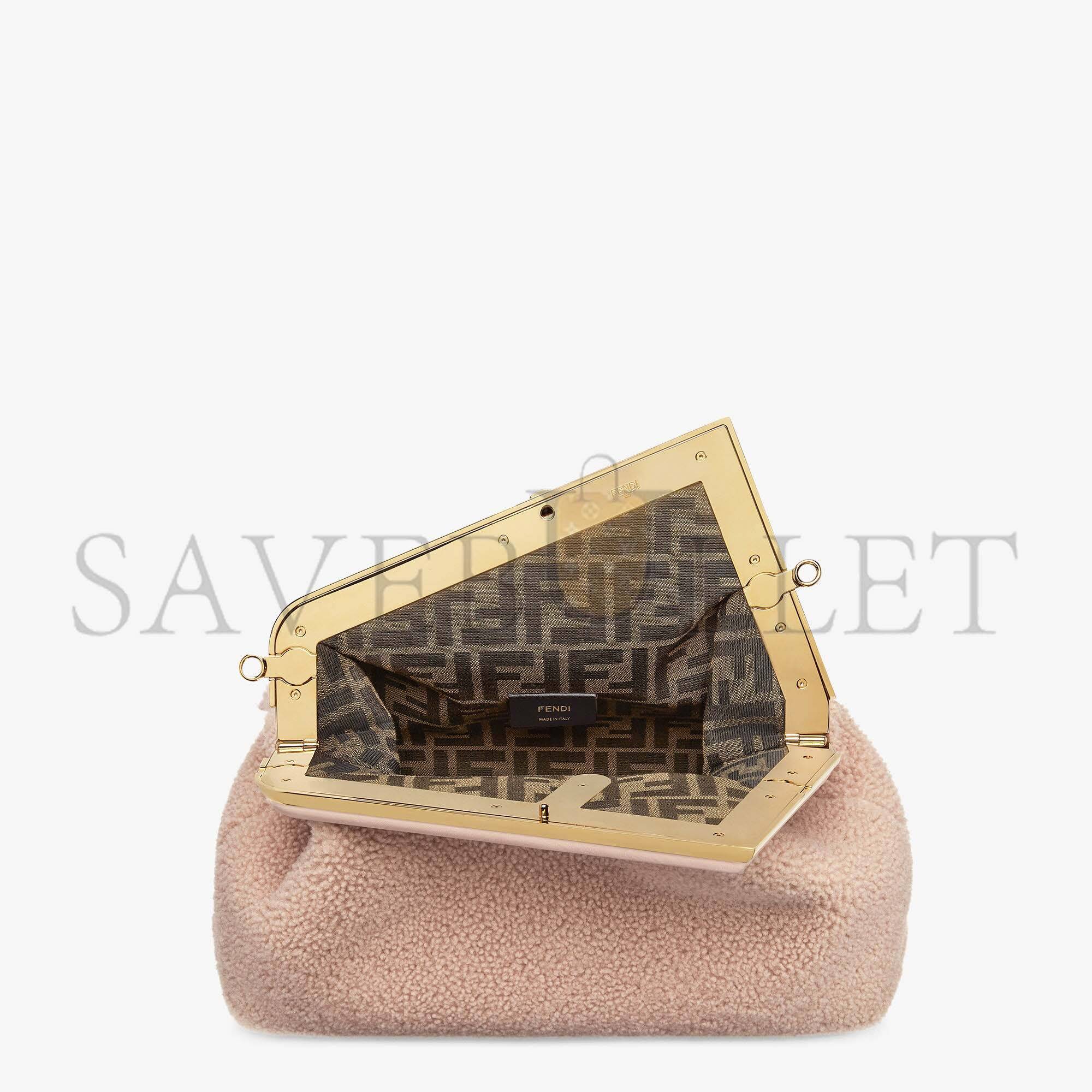 FENDI FIRST MEDIUM - PINK SHEEPSKIN BAG 8BP127AHNAF0H43 (32.5*23.5*15cm)