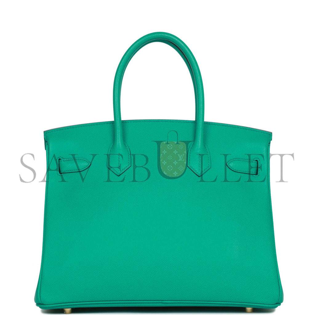 HERMES BIRKIN 30 VERT JADE EPSOM GOLD HARDWARE (30cm)