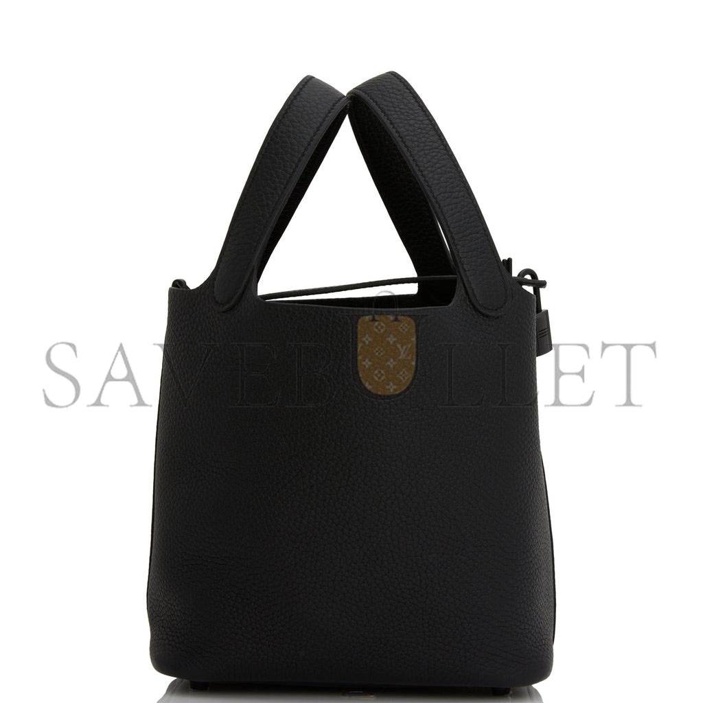 HERMES MONOCHROME PICOTIN 18 BLACK CLEMENCE BLACK HARDWARE (18*12*19cm)