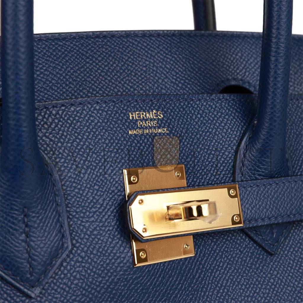 HERMES BIRKIN 30 BLEU SAPHIR EPSOM GOLD HARDWARE (30cm)