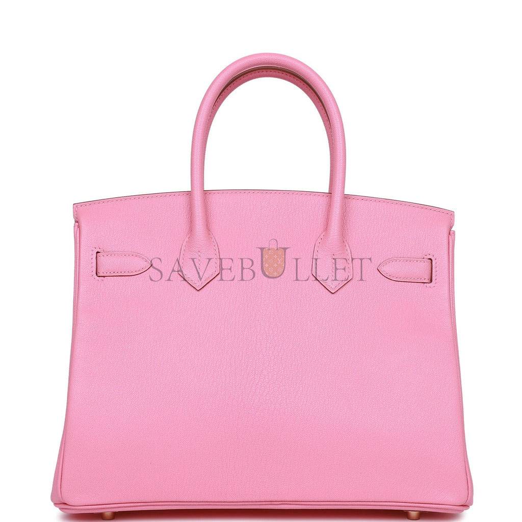 HERMES BIRKIN 30 ROSE CONFETTI CHEVRE GOLD HARDWARE (30cm)