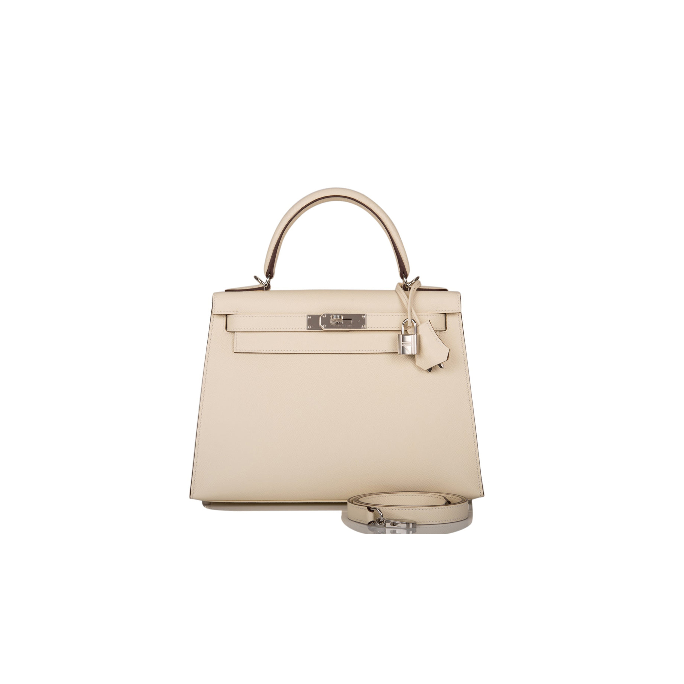 HERMES KELLY SELLIER 28 NATA VERSO EPSOM PALLADIUM HARDWARE (28*22*10cm)