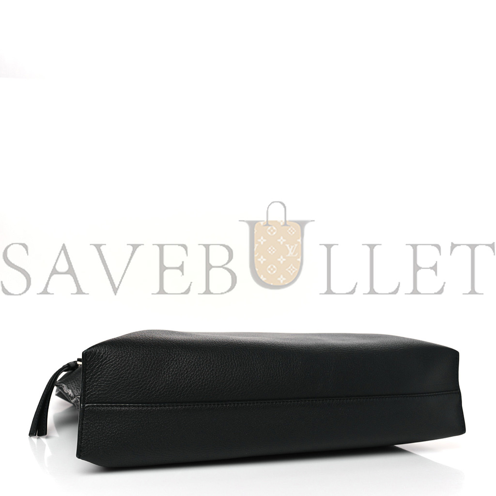 LOEWE SOFT GRAINED CALFSKIN MEDIUM T MESSENGER BAG BLACK (35*26*8cm)